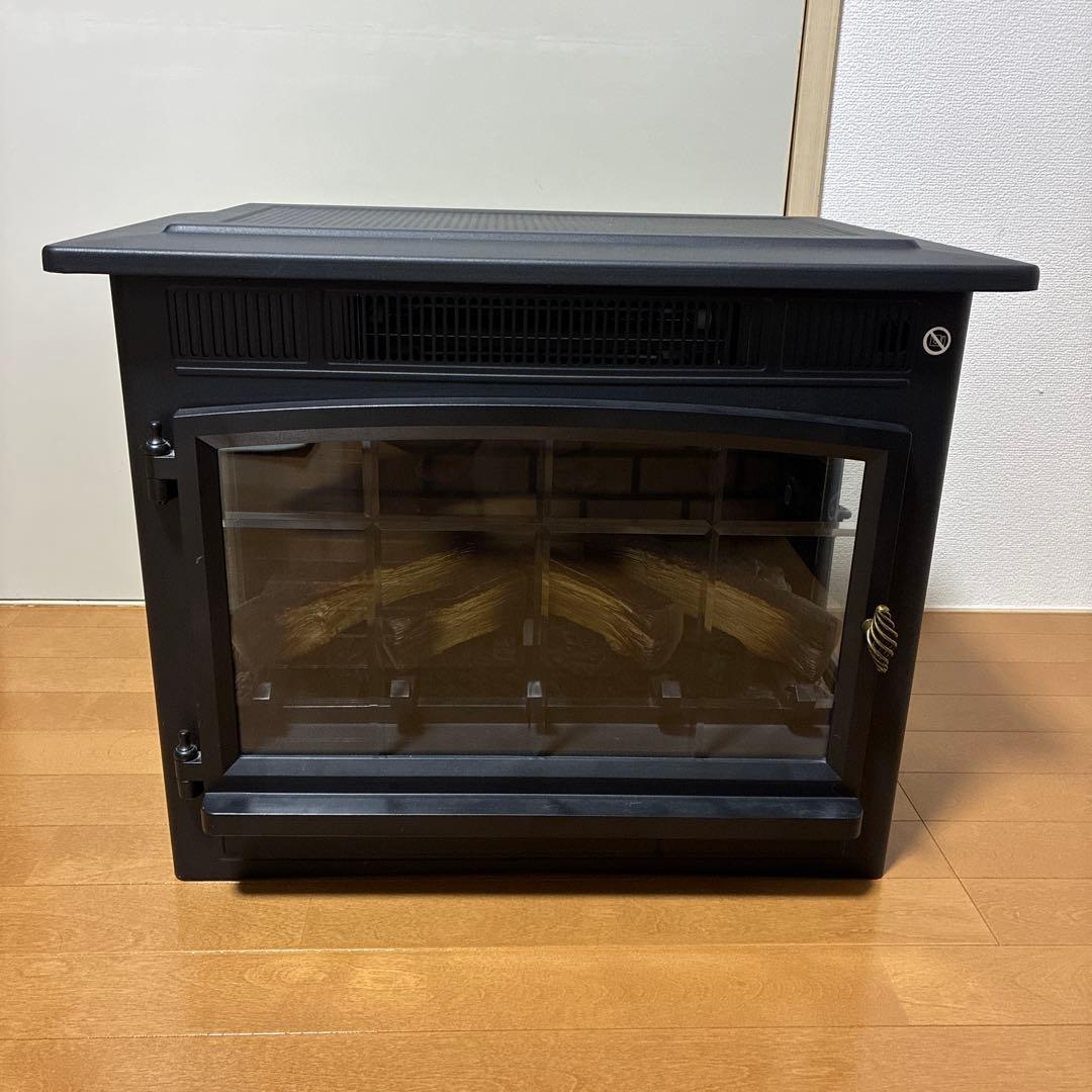 【美品】QVCジャパン　暖炉型ファンヒーター　お洒落　暖炉