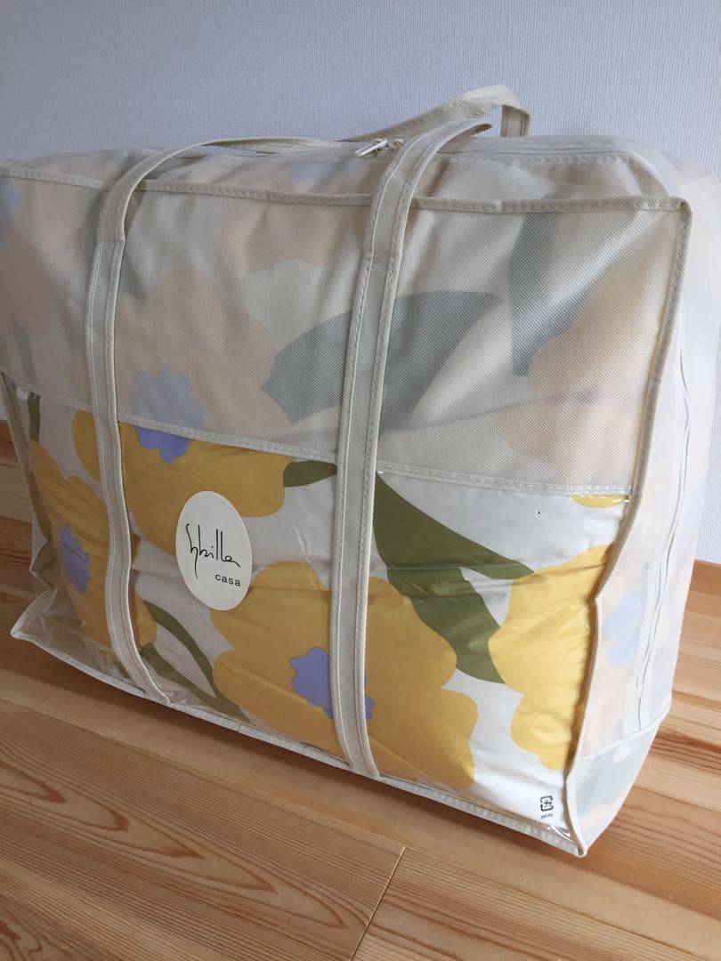 冬用　新品【シビラ】羽毛布団　シングル　150×210 カラダス　イエロー