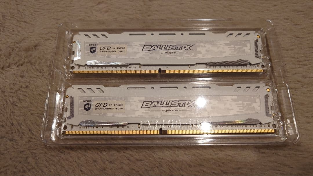 Ballistix DDR4 16GB (2x8GB) メモリ