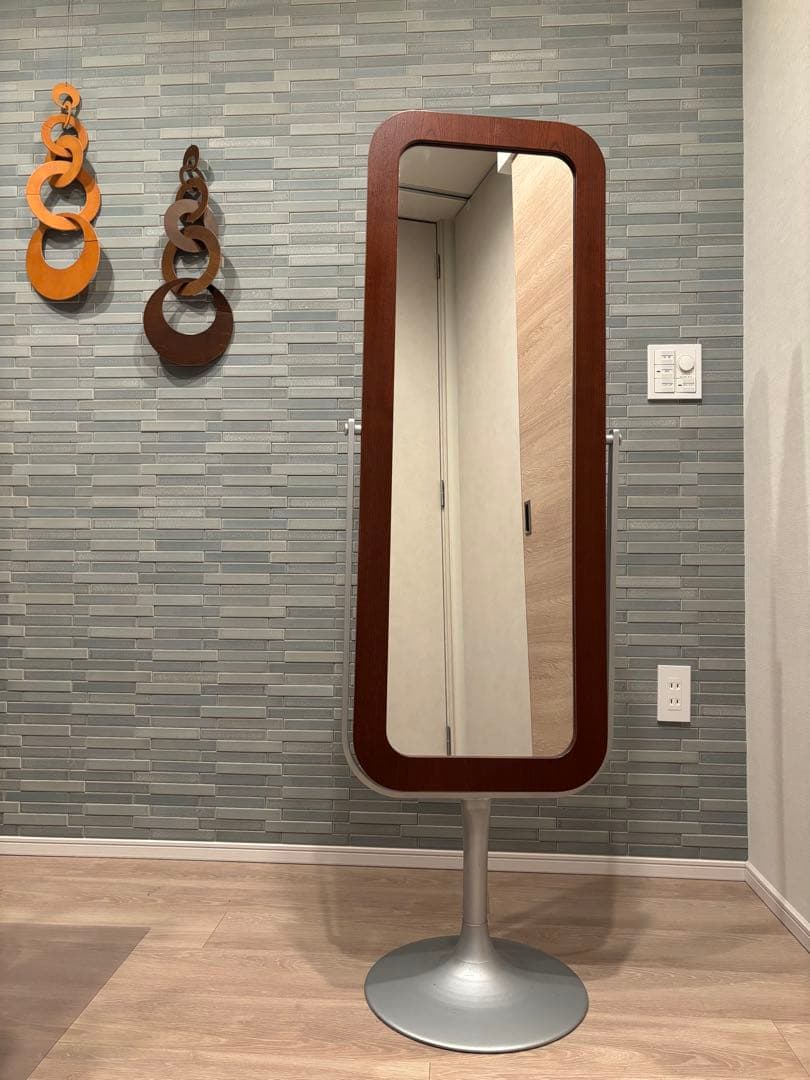 北欧デザイン スタンドミラー 全身鏡 姿見 アンティーク ヴィンテージ