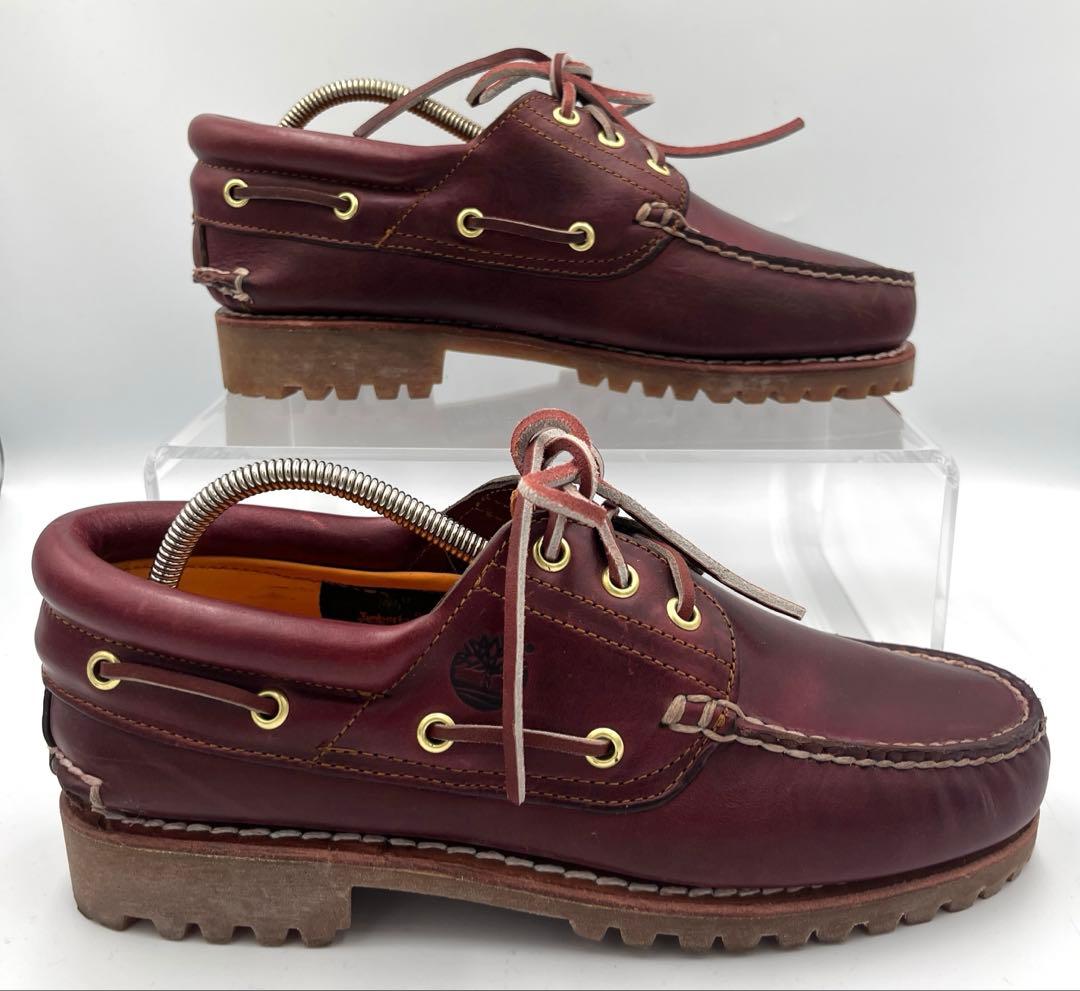 【美品】Timberland 3eye classic lug Burgundy
