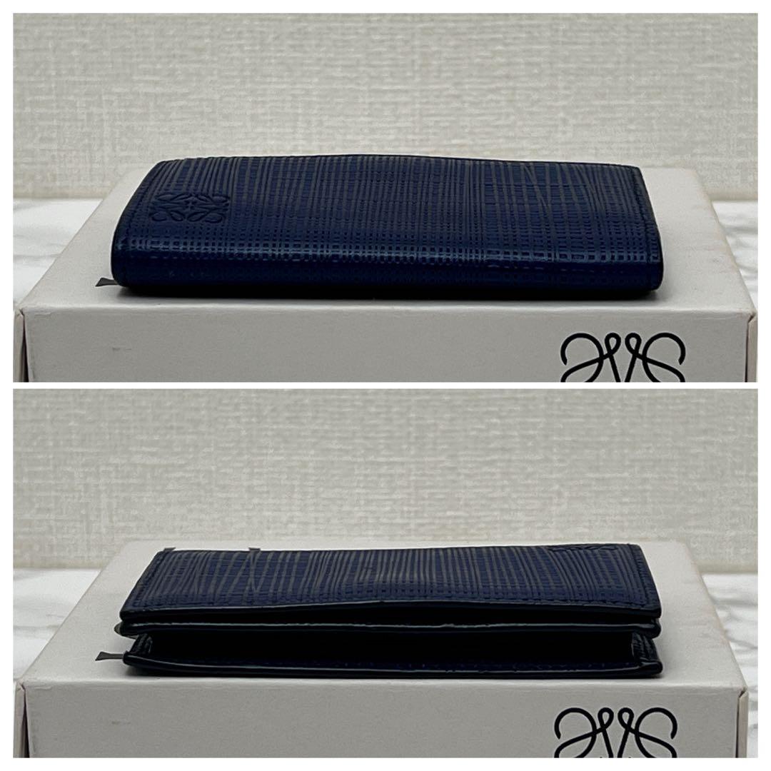 ロエベ ビジネスカードホルダー カードケース ネイビー LOEWE