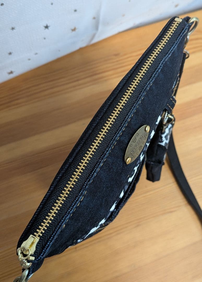 ししゃもデニムリメイクバッグ（Ｌ）（SS）No.835☆