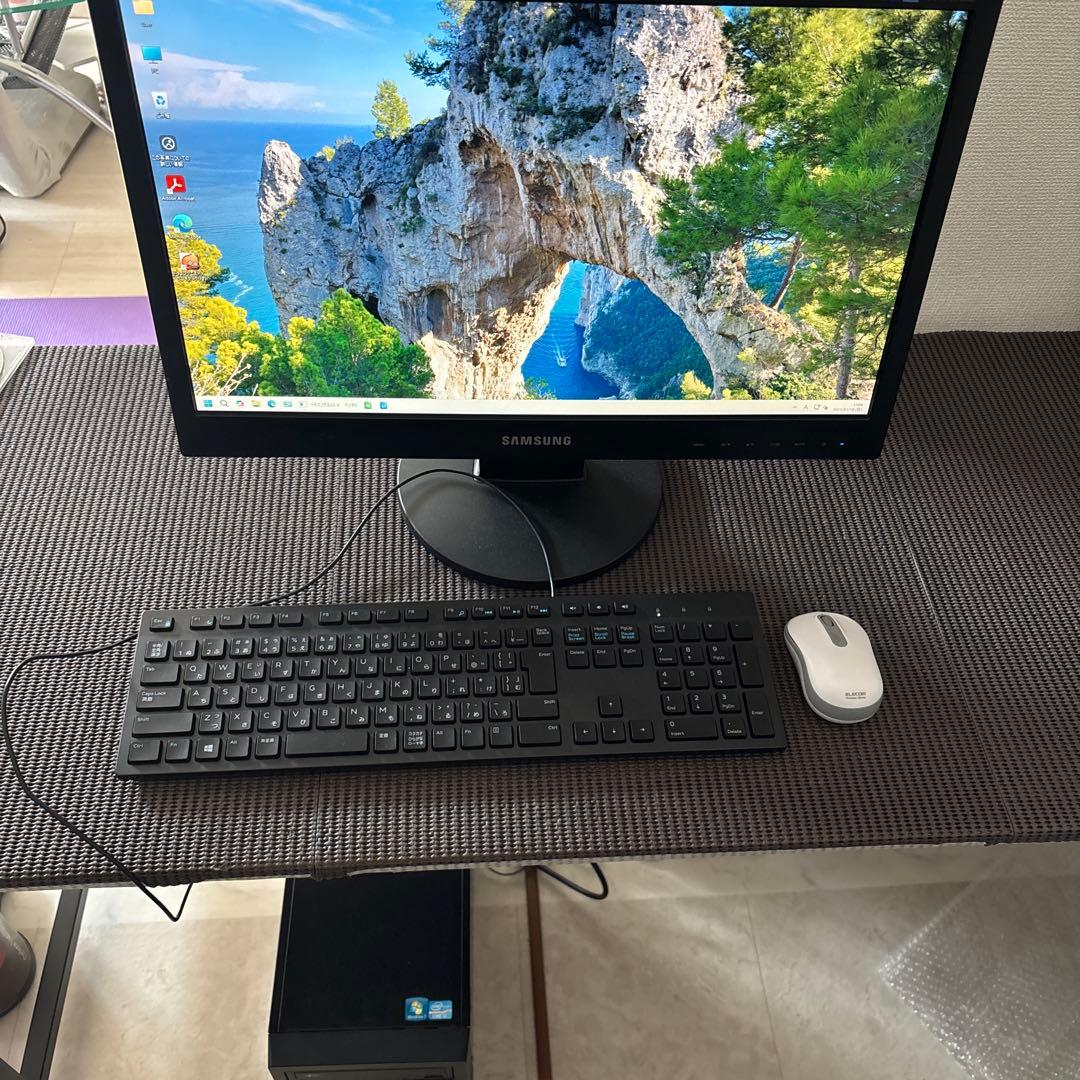 ゲーミングデスクトップPC モニター 無線マウス 有線キーボードセット