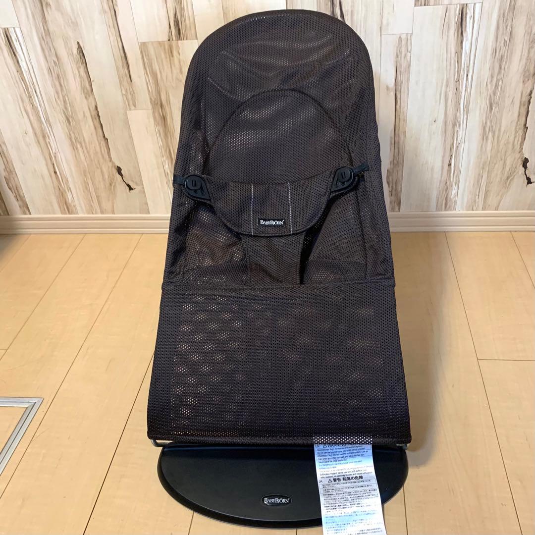 美品 ベビービョルン バウンサー バランスソフト メッシュ ブラウン