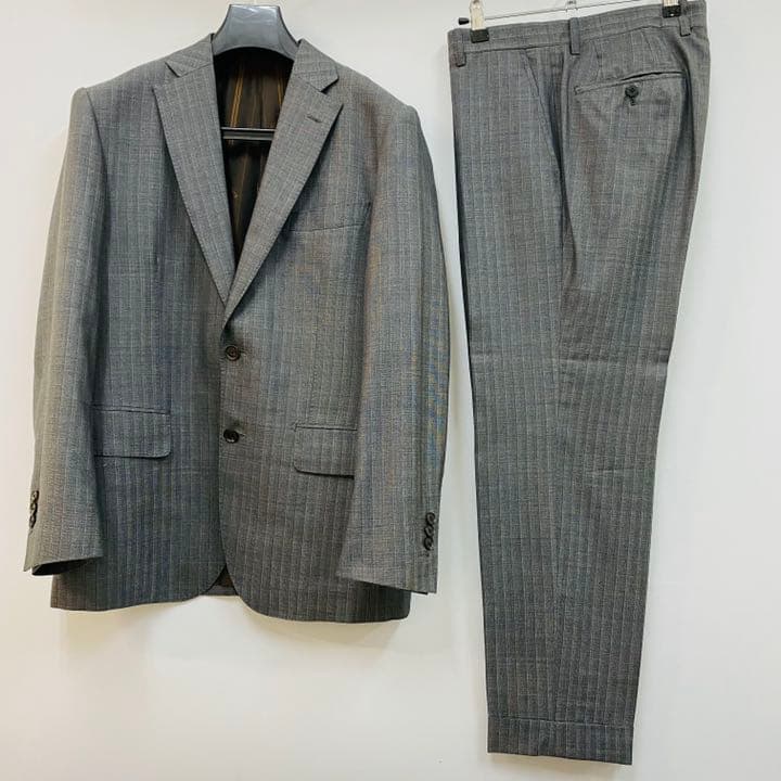 ゼニア　グレー　スーツ　トロフェオ600 セットアップ　i9578