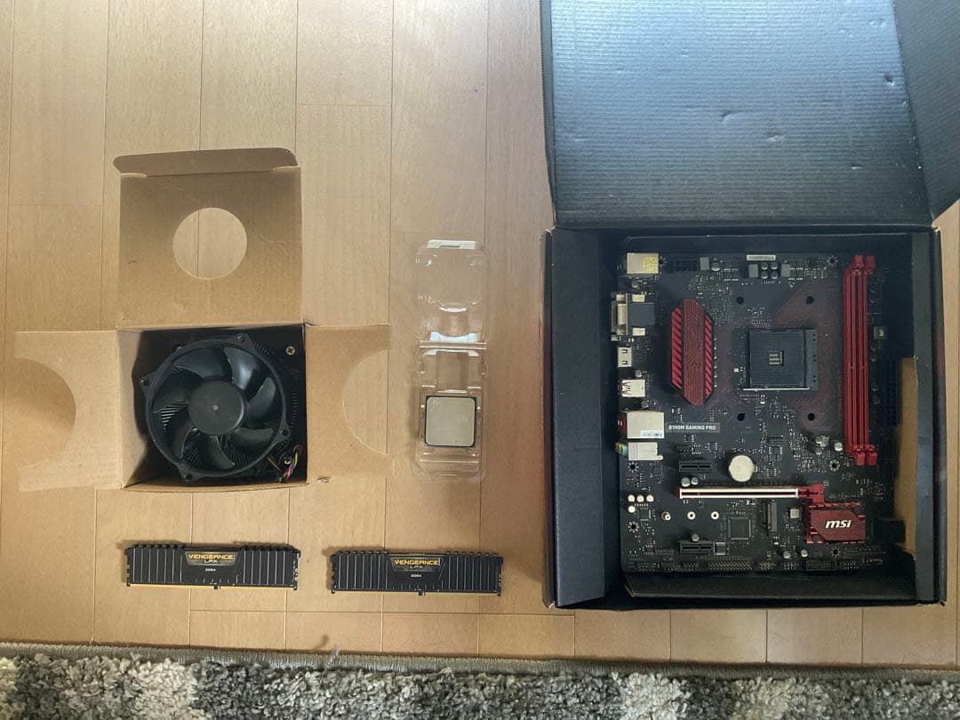 Ryzen 7 1700 + MSI B350M + 32GB RAMセット