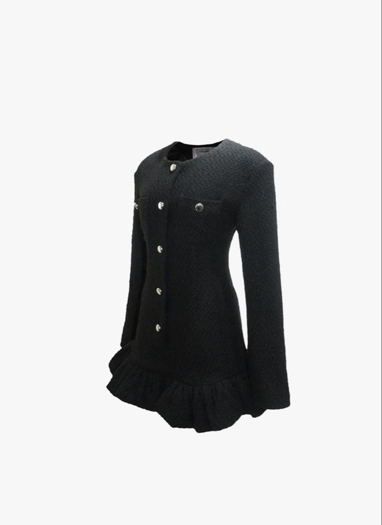 ワンピース S tweed balloon dress mini