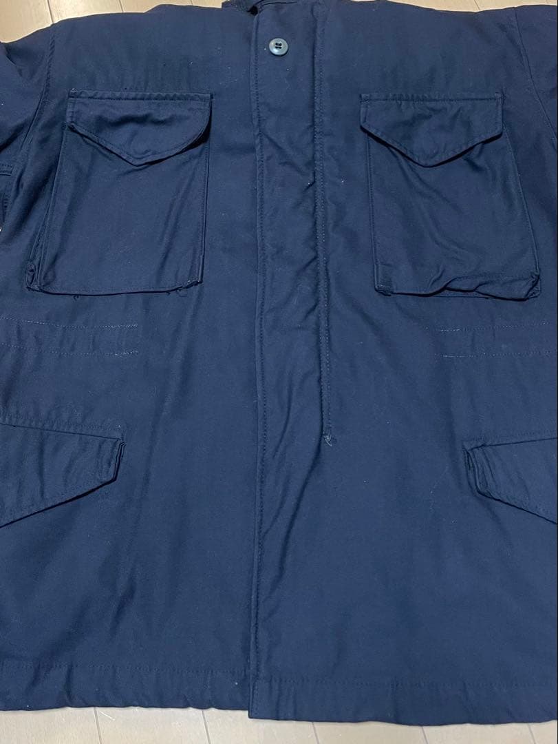 実物 M-65フィールドジャケット 黒染め M/S ディープブラック染め