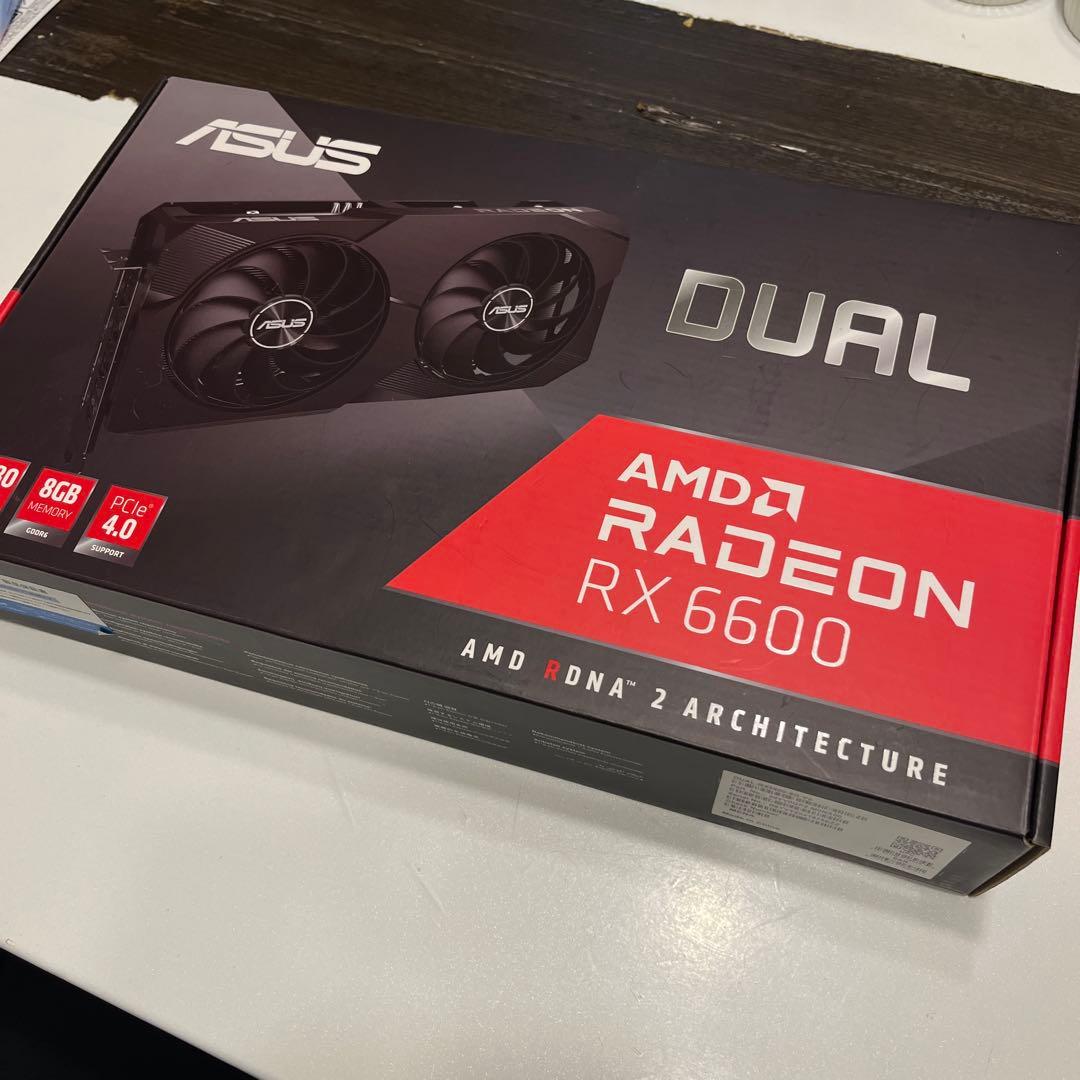 ASUS AMD Radeon RX6600 グラフィックボード動作未確認