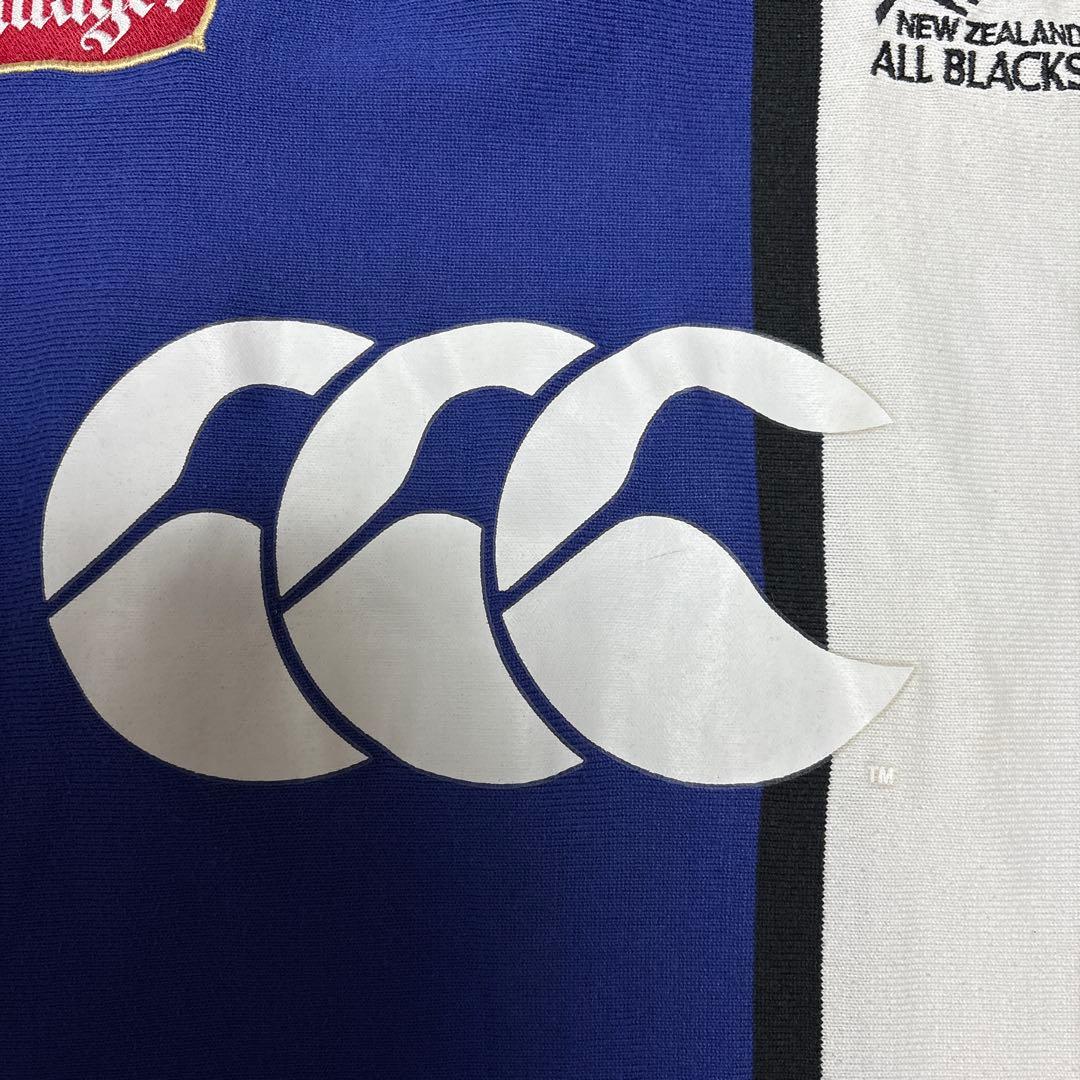 希少アウェイ 90s カンタベリー オールブラックス 長袖ラガーシャツ