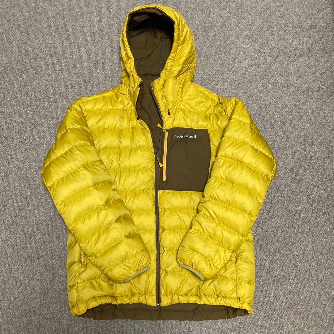 モンベル ダウンジャケット イエロー/ブラウン