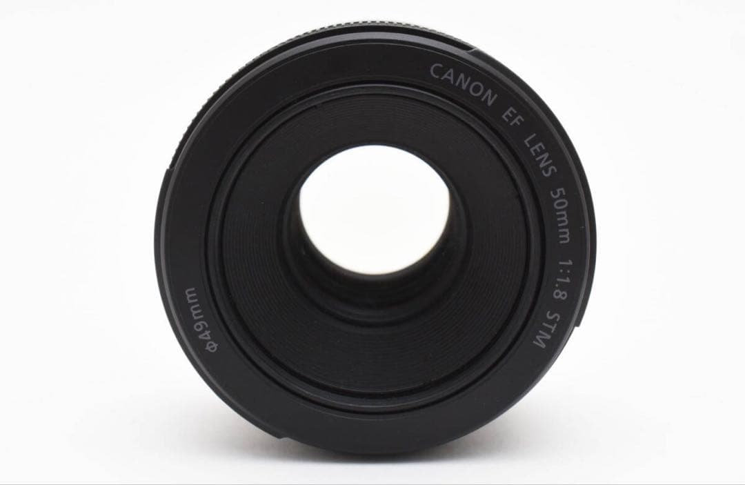Canon 単焦点レンズ EF50mm F1.8 STM フード付き