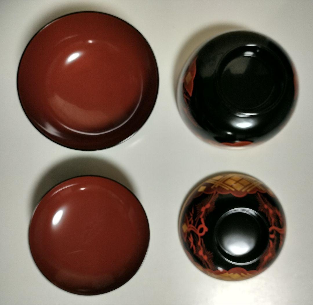 秀衡塗　秀衡椀　5客セット　煮物椀 雑煮椀