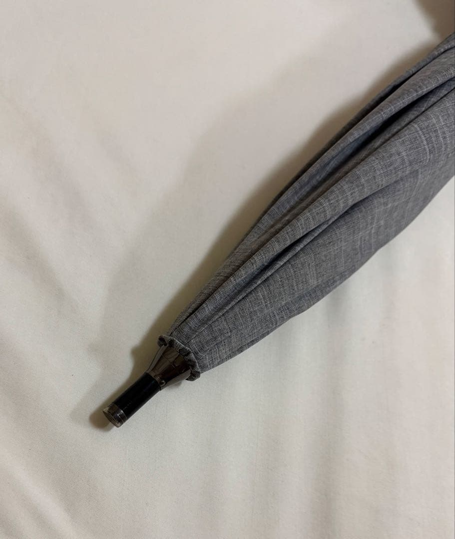 芦屋ロサブラン ショート 日傘 ダブルフリルグレー