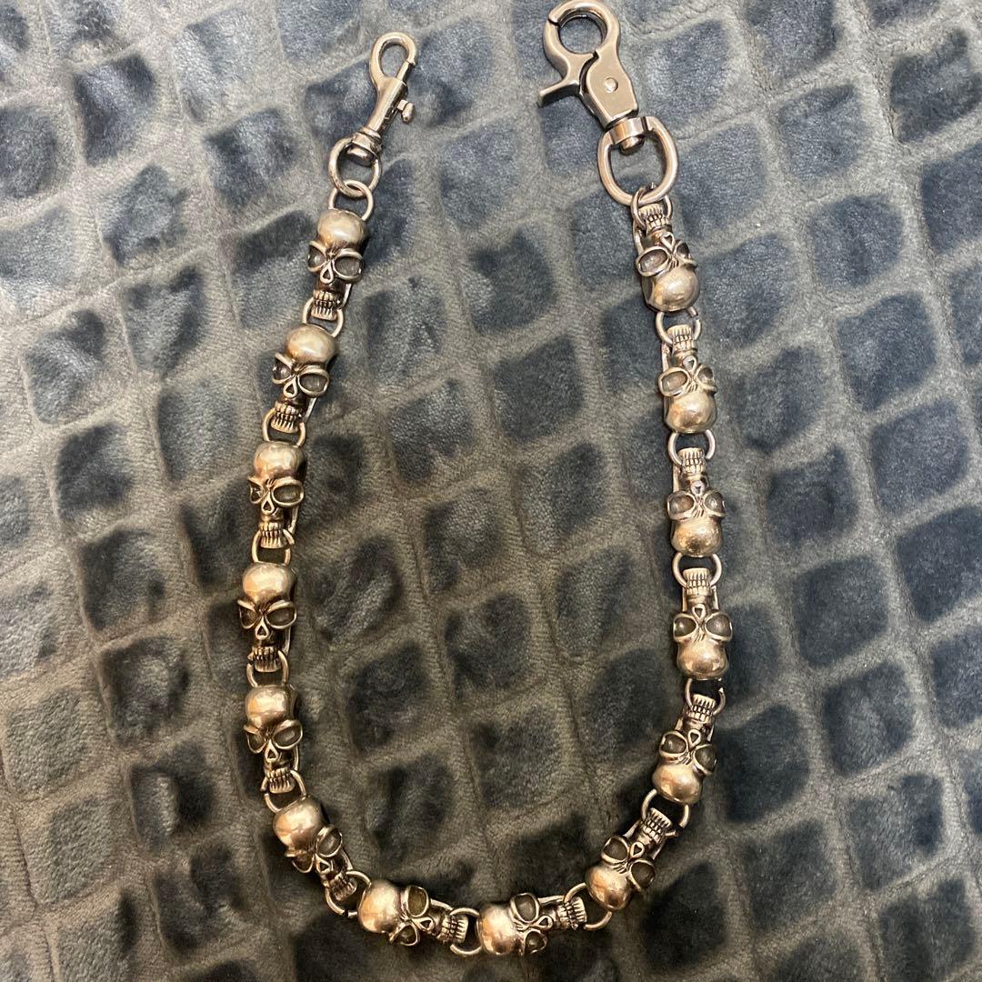 ウォレットチェーンスカルドクロ