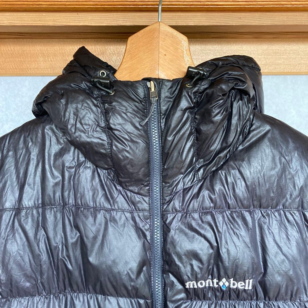 mont-bell モンベル アルパイン ダウン パーカ S ブラック 補修あり
