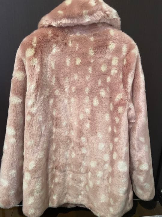 Jakke エコファーコート　ピンク　バンビ　美品