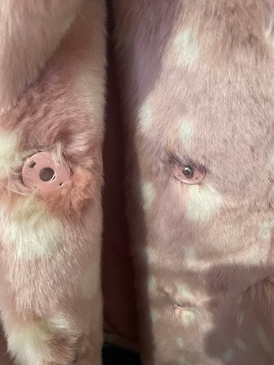 Jakke エコファーコート　ピンク　バンビ　美品