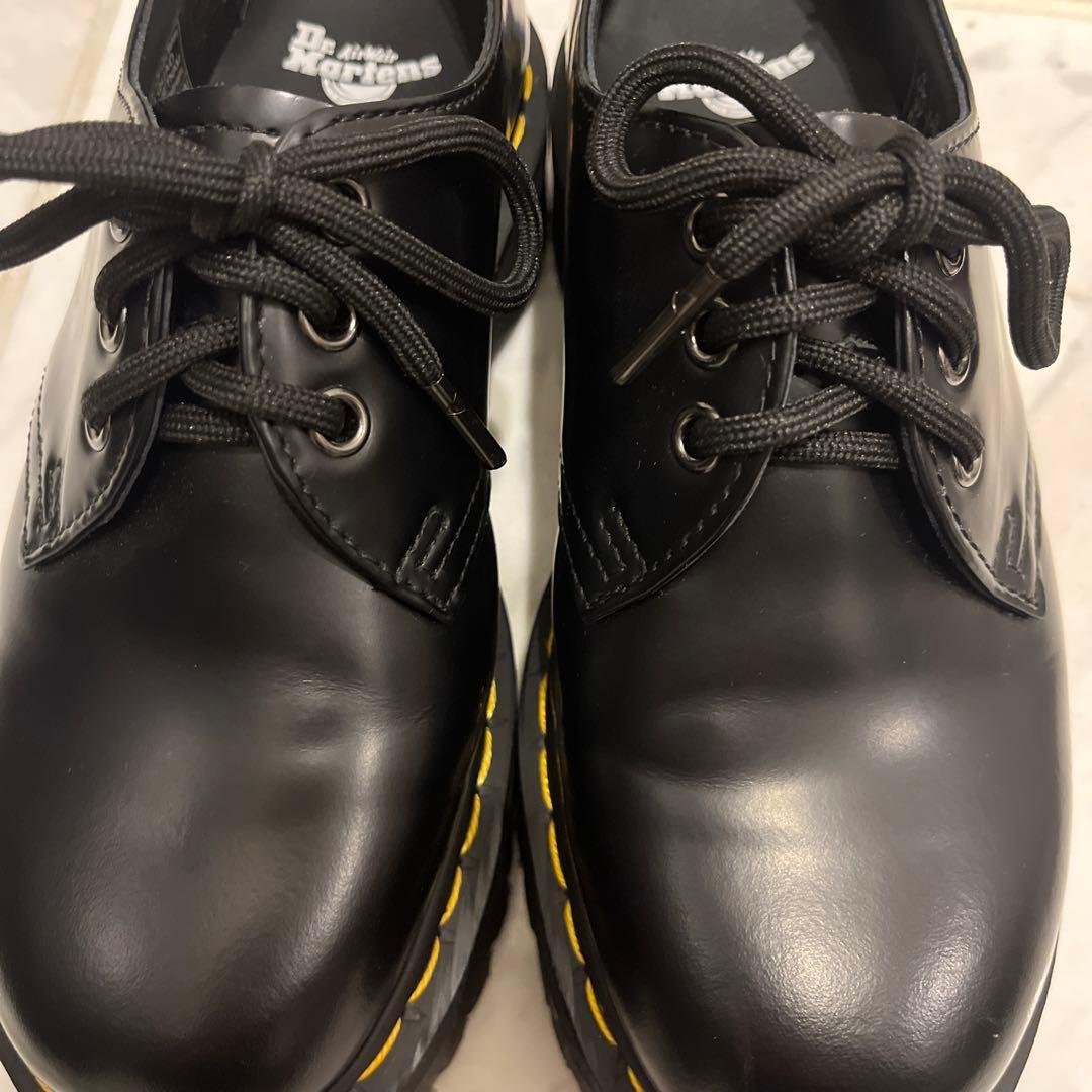 ♡ dr.martens 1461 quad UK4 黒 厚底 3ホール