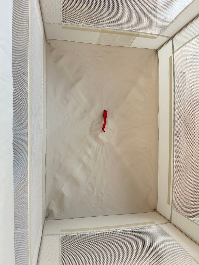 【美品】Aprica アップリカ ココネルエアー ホワイト 折り畳みベビーベッド