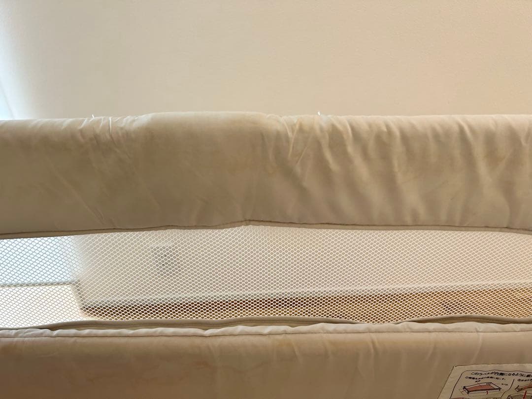 【美品】Aprica アップリカ ココネルエアー ホワイト 折り畳みベビーベッド