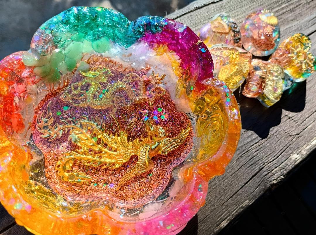 大きなお花型❀JEWELRY⭐オルゴナイト⭐十六夜♡美月✨さま♥️おまとめ専用