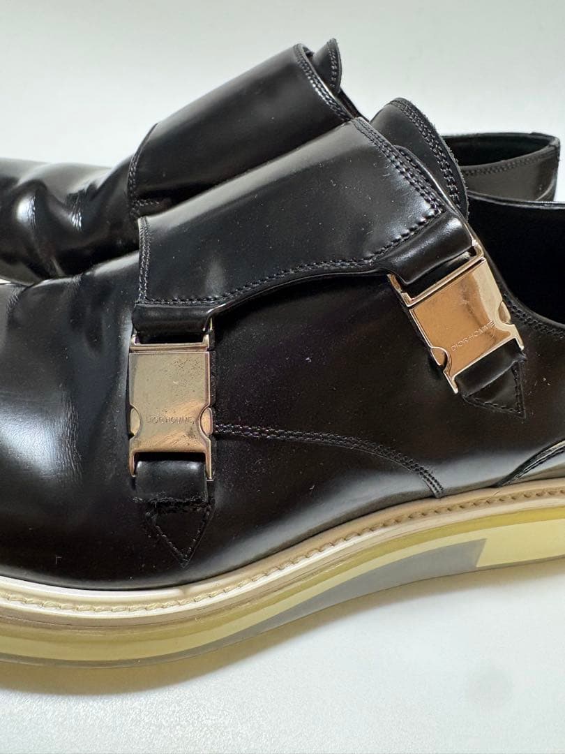 レア　美品　Dior Homme バックルレザーシューズ39.5