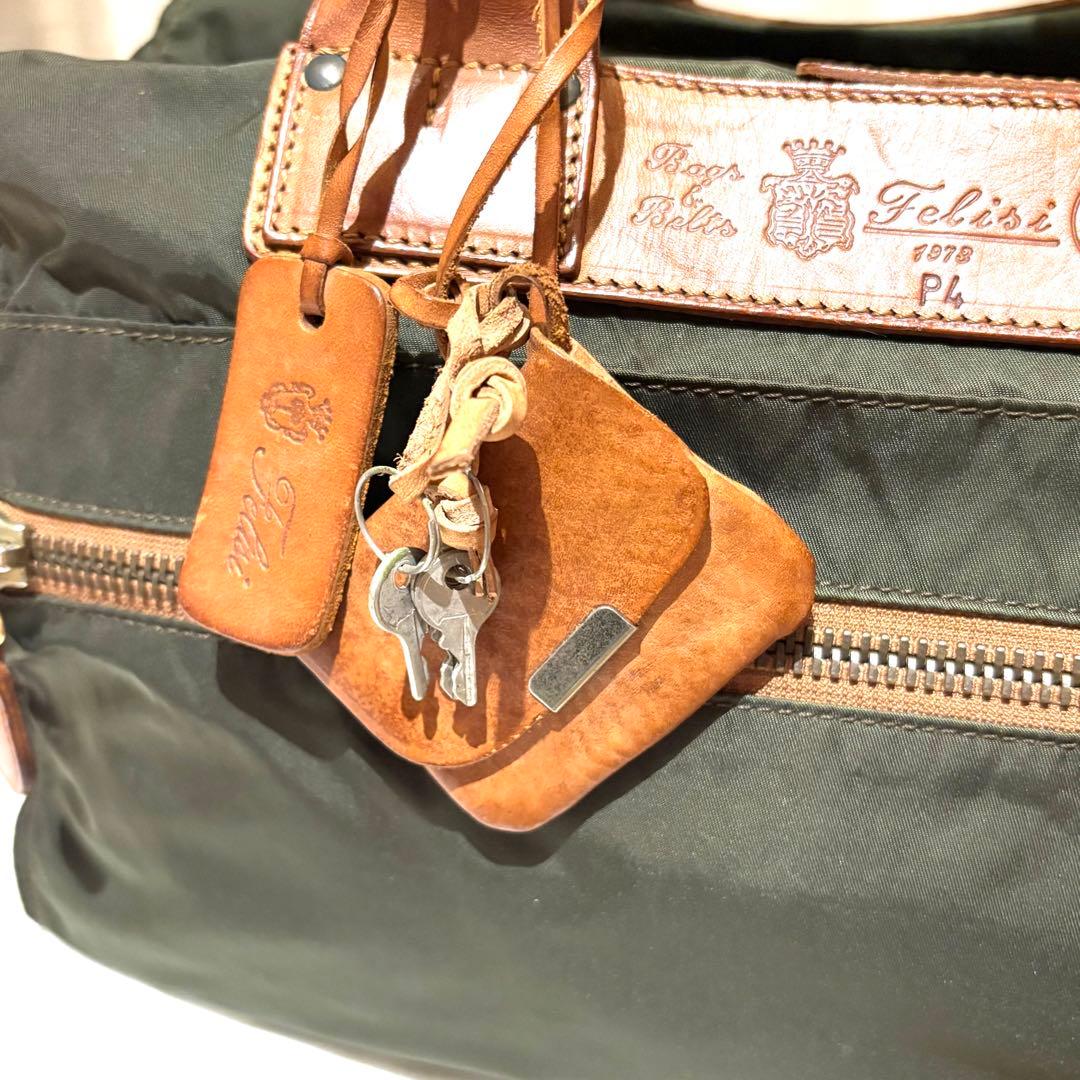 【美品】フェリージ　P4　ラゲージ　2way　ボストンバッグ　大容量　南京錠