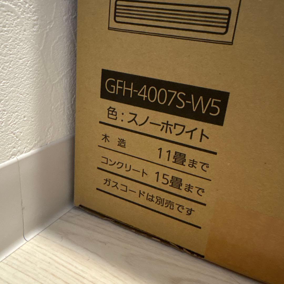 【新品】ノーリツ　都市ガス用　ガスファンヒーター　GFH-4007S-W5