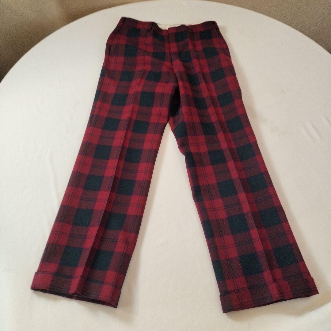 ビンテージ 　エーボンハウス タータンチェック スラックスパンツ　ラルフローレン