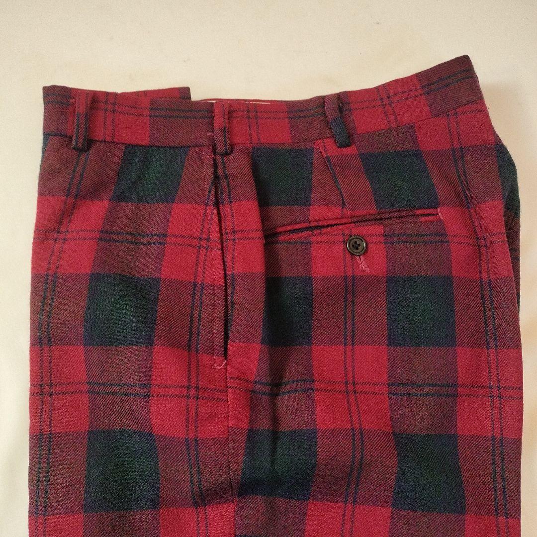 ビンテージ 　エーボンハウス タータンチェック スラックスパンツ　ラルフローレン