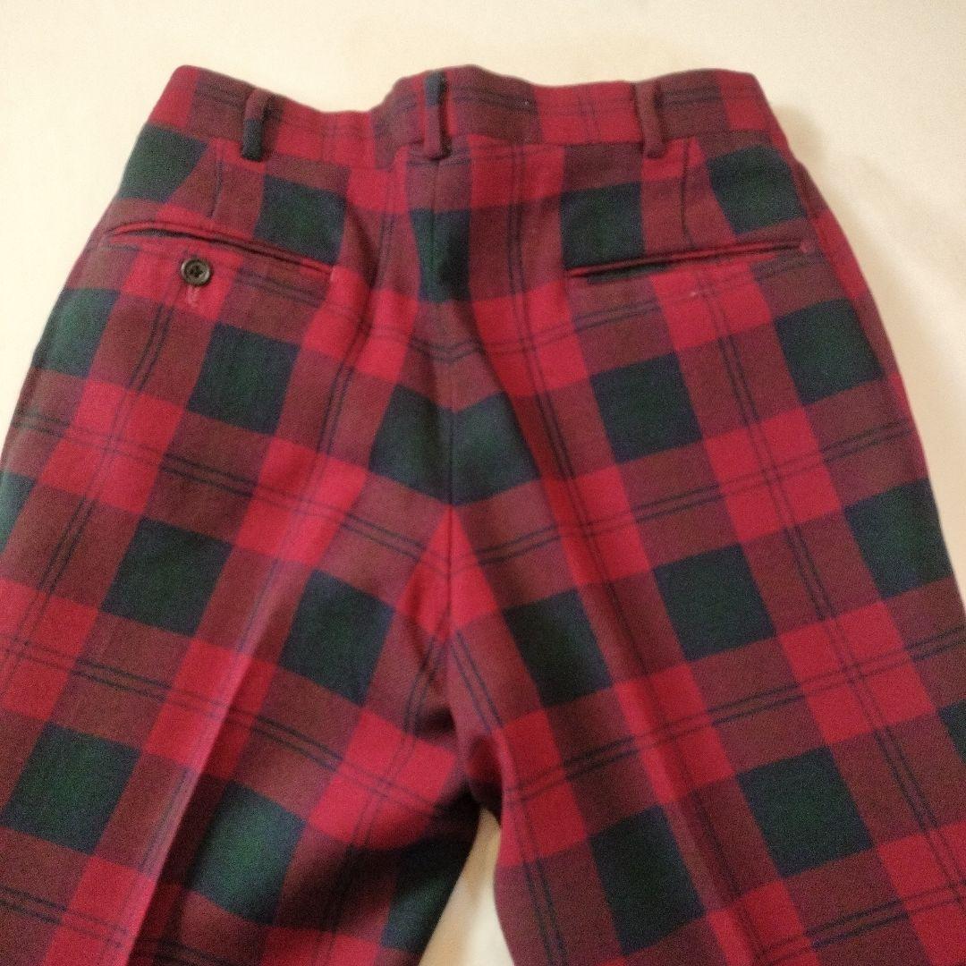ビンテージ 　エーボンハウス タータンチェック スラックスパンツ　ラルフローレン