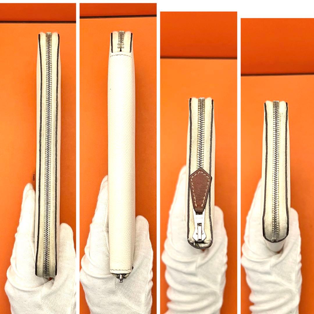 近年モデルZ刻印2021年製HERMESエルメスアザップシルクイン クレ長財布