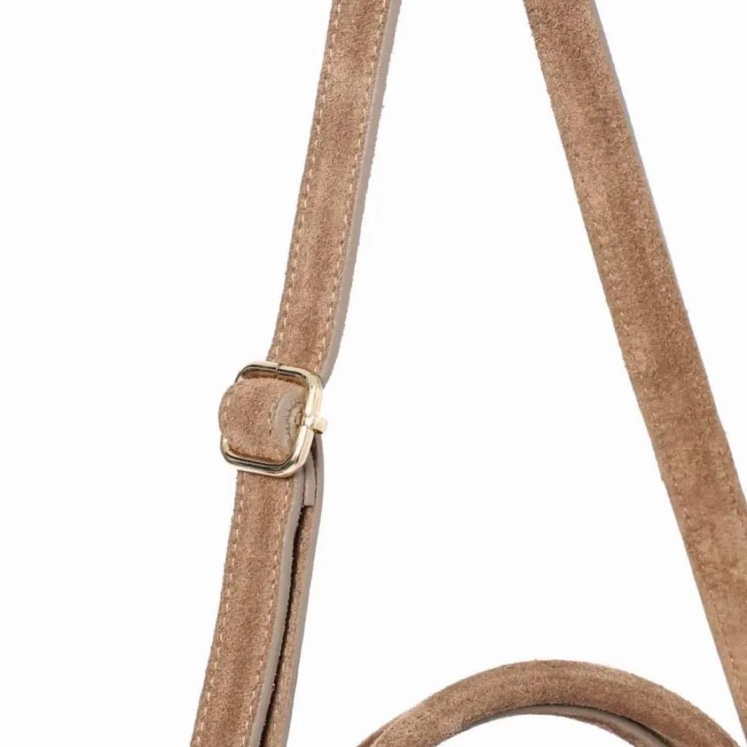 Milosミロススエードトートバッグボストン小旅行普段美品定価33000円秋冬春