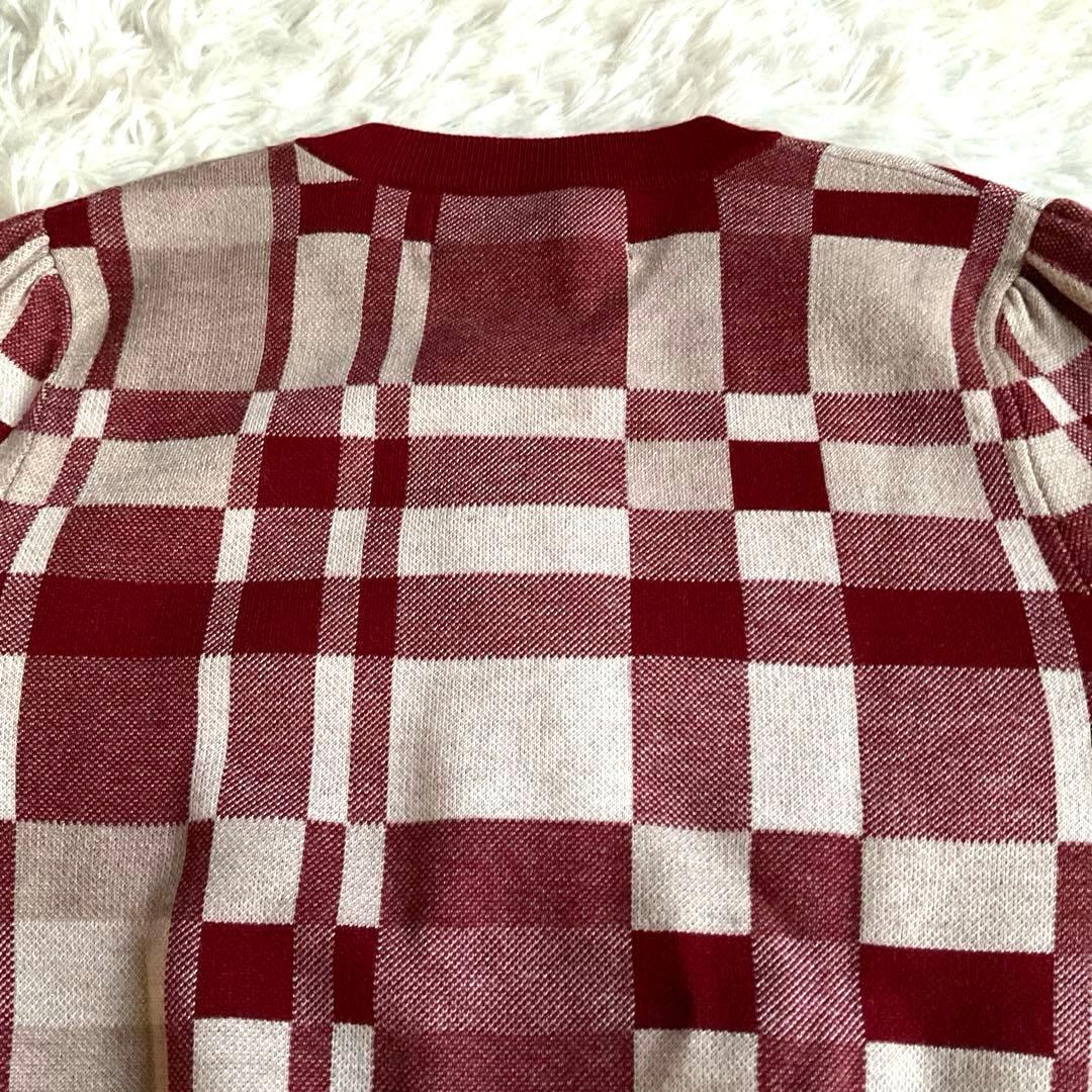 ユミリン　　　未使用☆エムズグレイシー☆ジップニットカーディガン ウール混