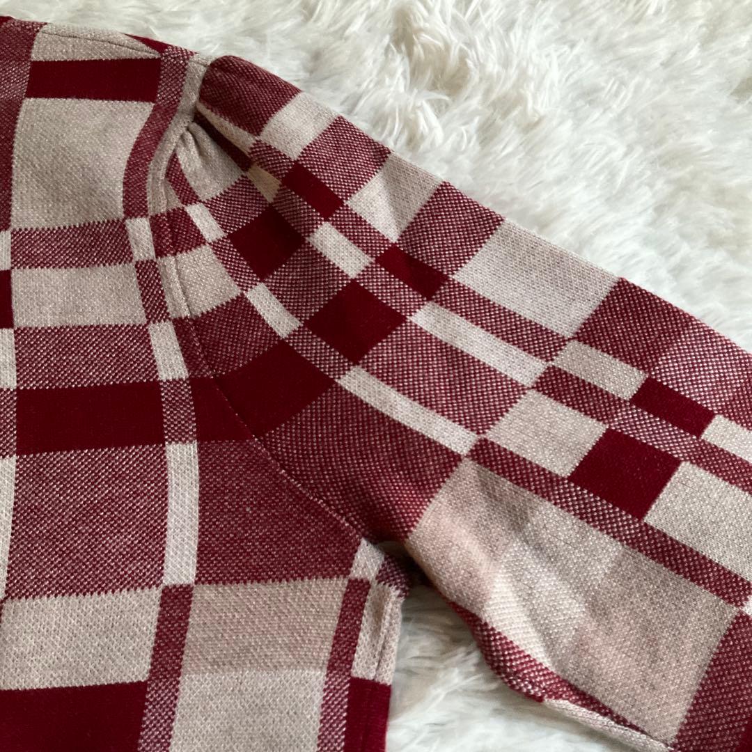 ユミリン　　　未使用☆エムズグレイシー☆ジップニットカーディガン ウール混