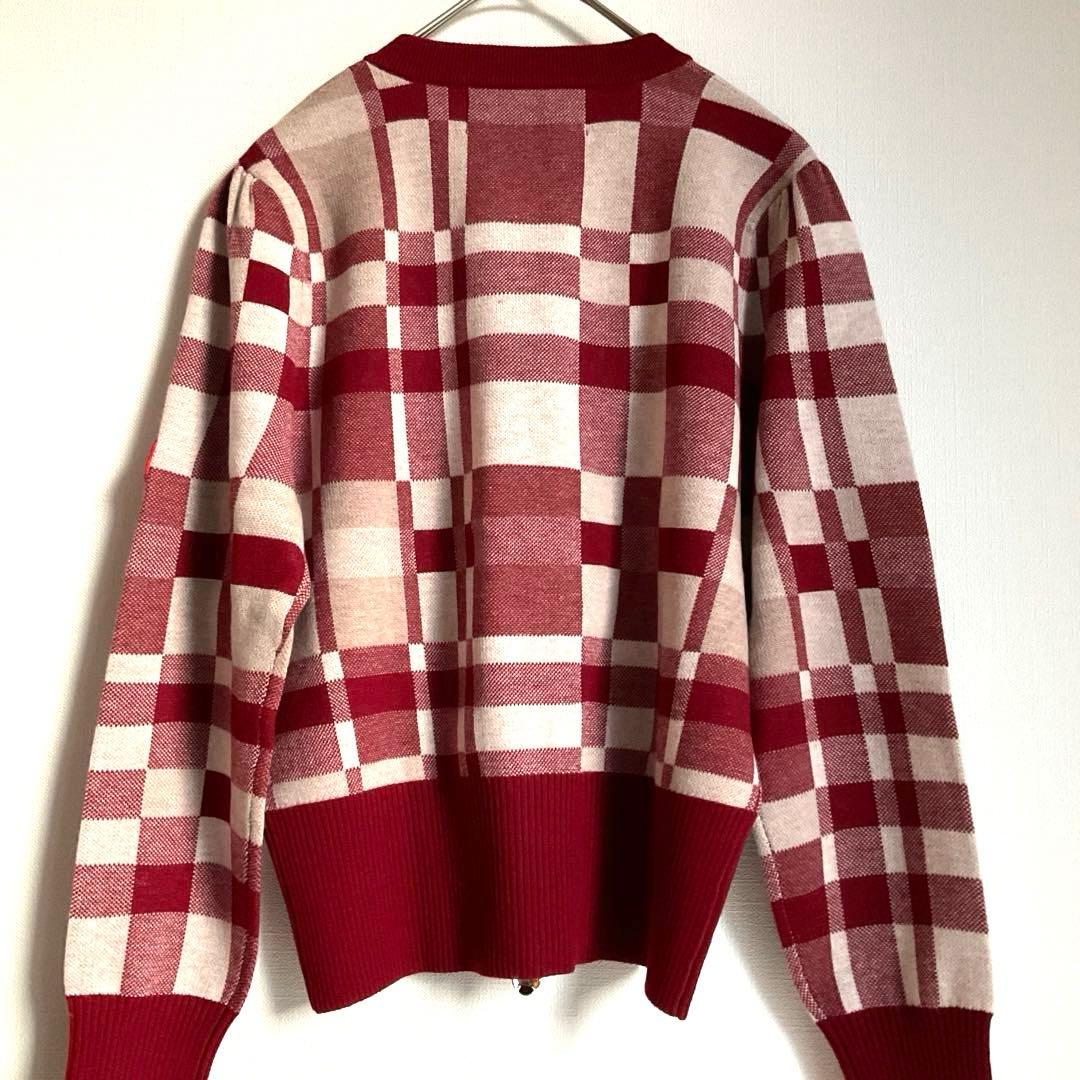 ユミリン　　　未使用☆エムズグレイシー☆ジップニットカーディガン ウール混