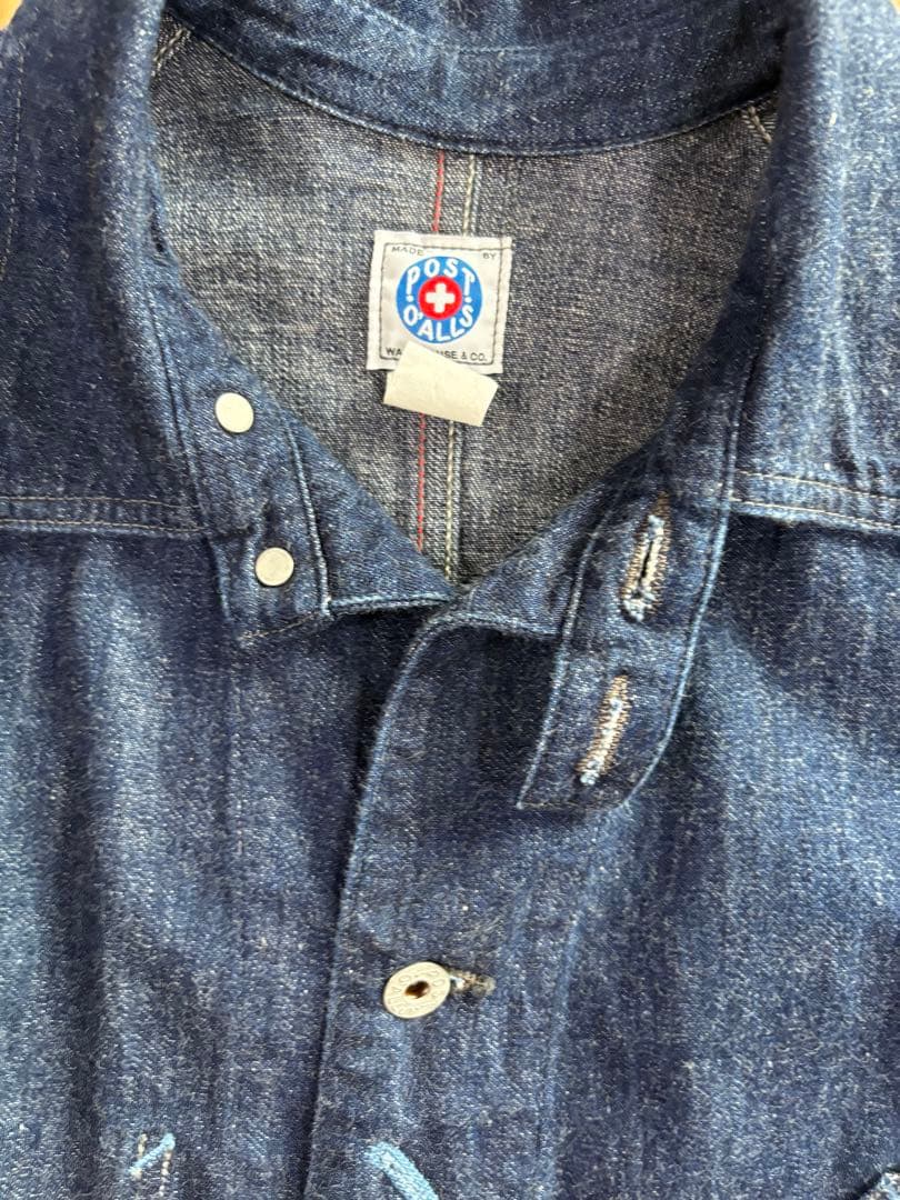 POST AL デニム カバーオール