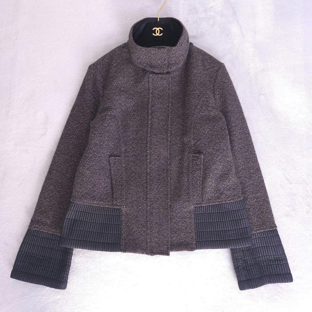 美品 マックスマーラ ウールコート XL ファーフード 切り替え 大きいサイズ