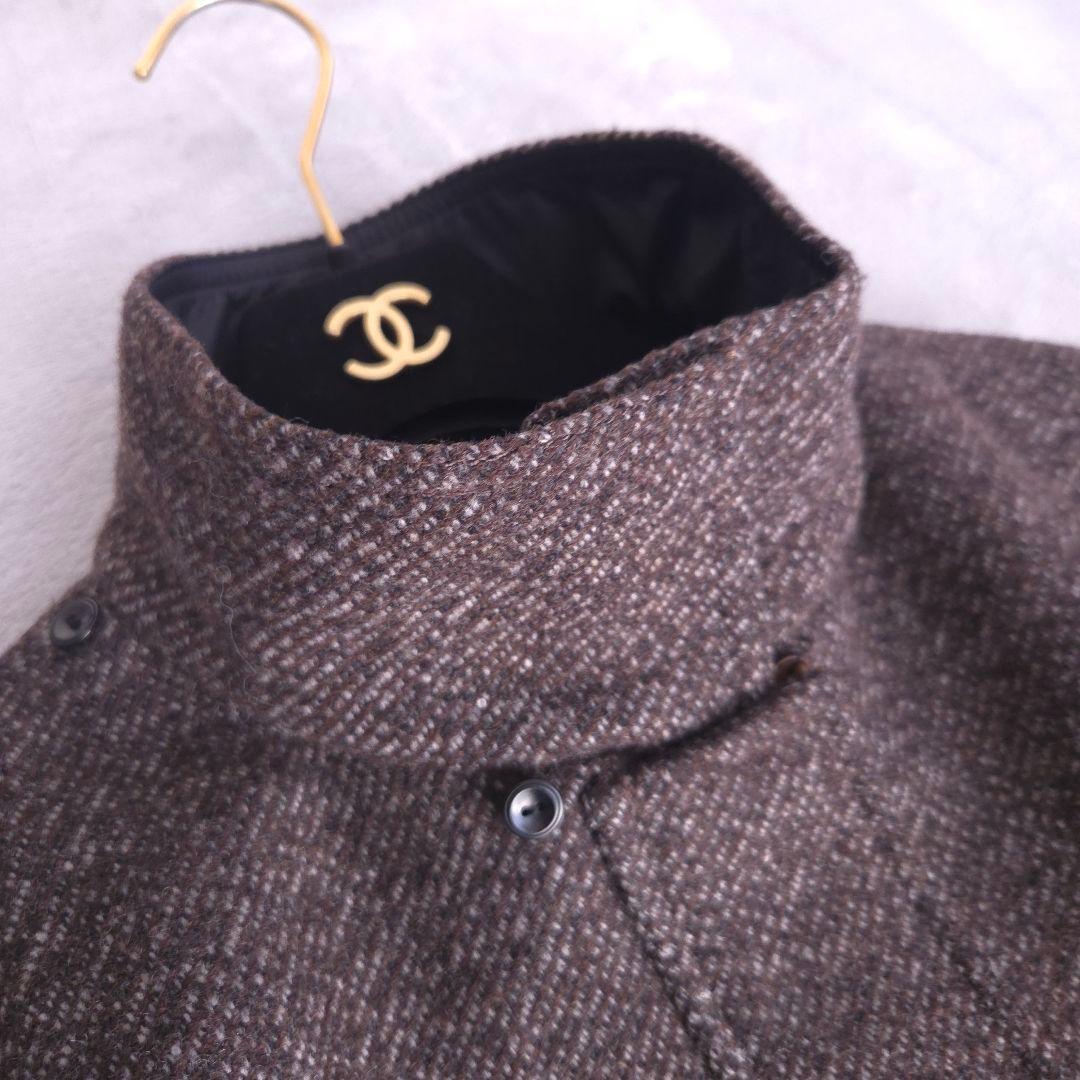 美品 マックスマーラ ウールコート XL ファーフード 切り替え 大きいサイズ