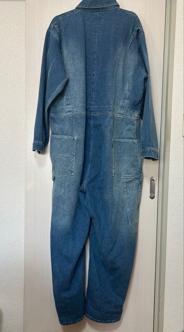 SAPEur 浜田雅功展 空を横切る飛行機雲 デニムツナギ Ｍサイズ