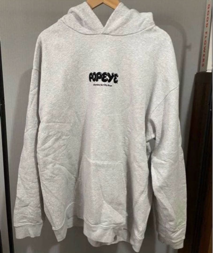 XXL★POPEYE／ポパイ★オンラインストア★ロゴフーディ ★パーカー★グレー