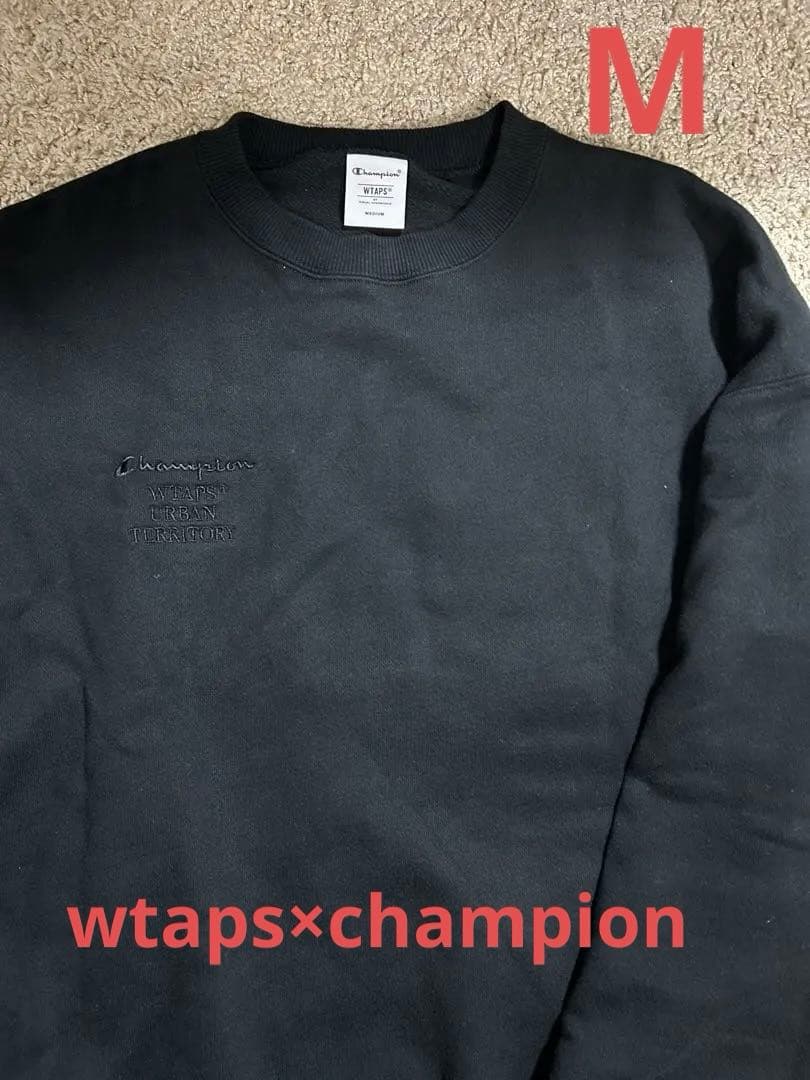 wtaps×champion academy crew neck M ブラック