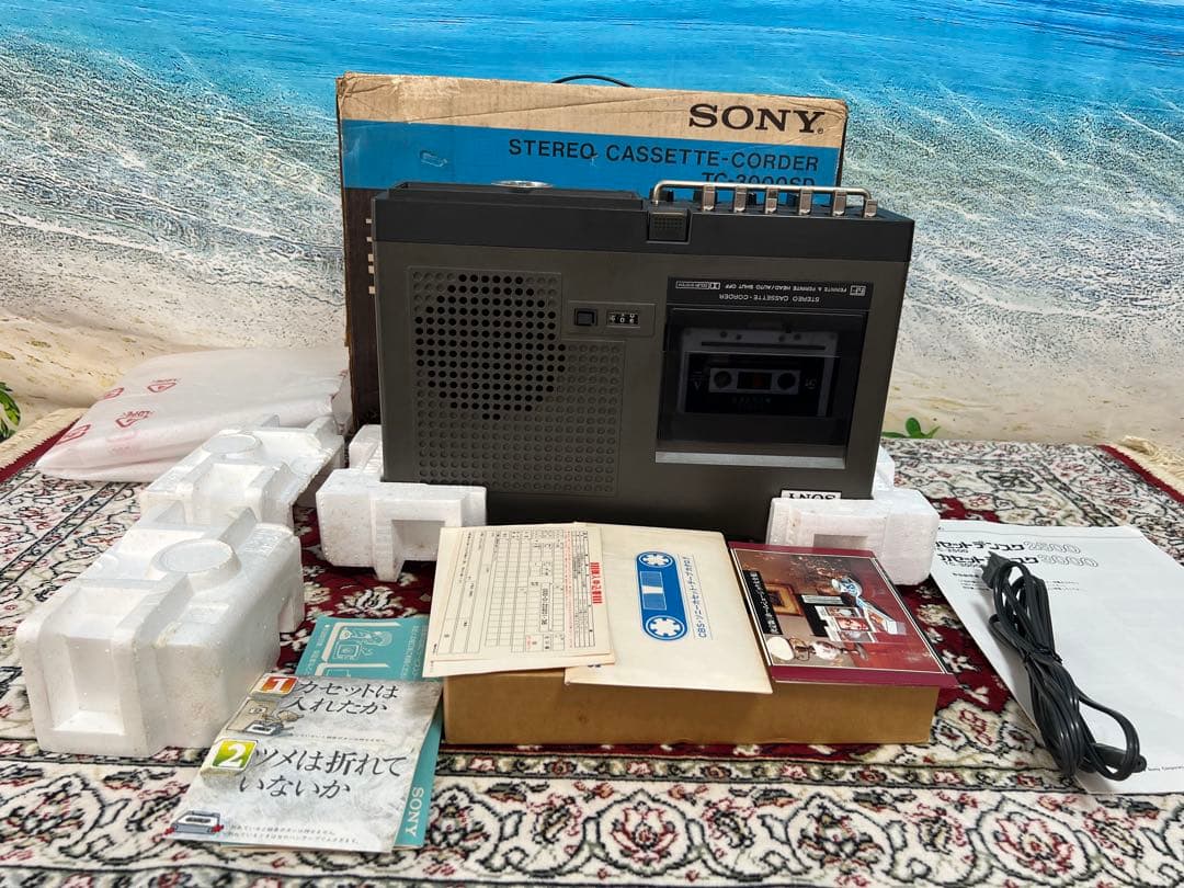 希少ソニー TC-3000SDデンスケ3000カセット中古品動作品美品箱付き