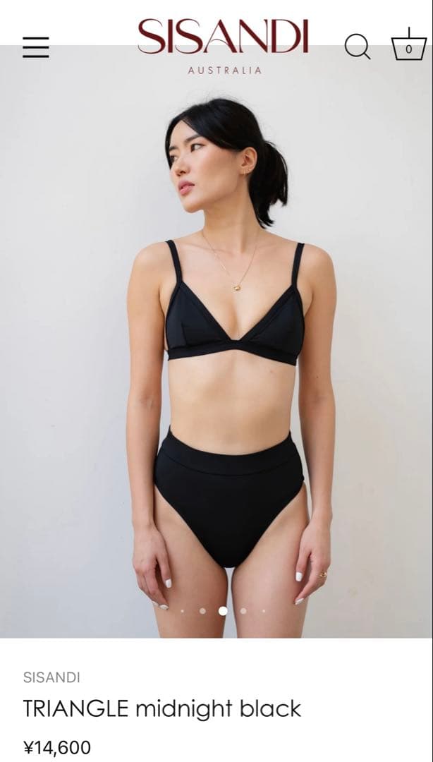 SISANDI triangle midnight black サイズ1