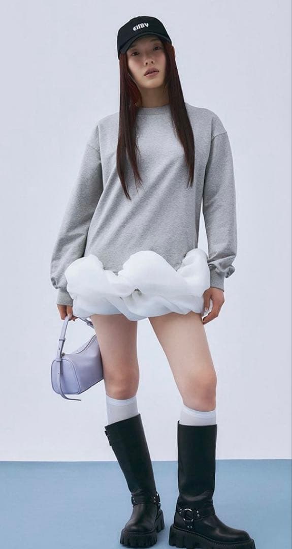 【美品】eimy istoire チュールヘムカットワンピース