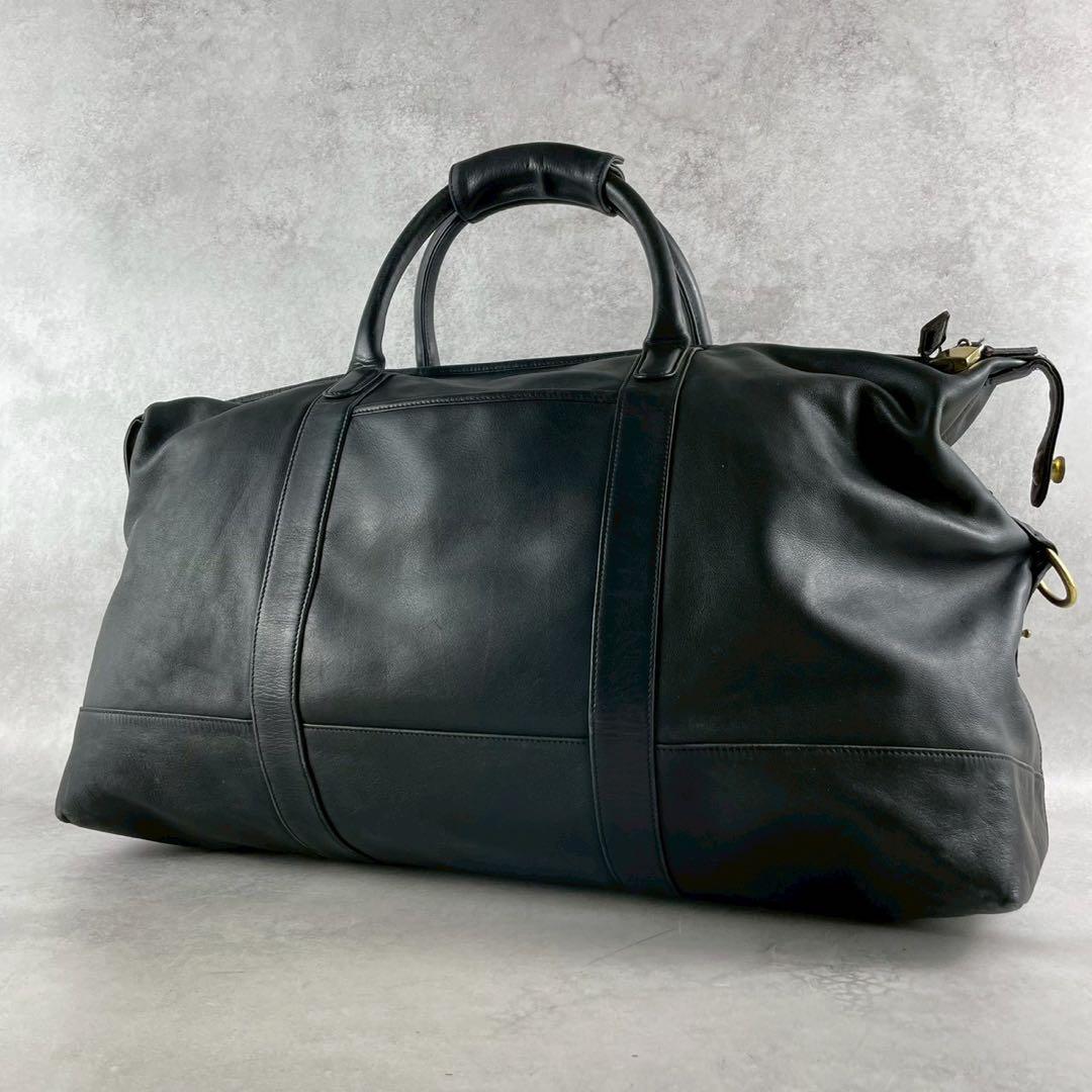 たいがまる様　COACH コーチ　ボストンバッグ　ドイツホック　ブラック　レザー