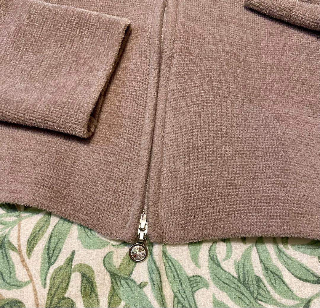 Rene 34 ダブルジップ　カーディガン モカ　ベージュ　ルネ　グレージュ