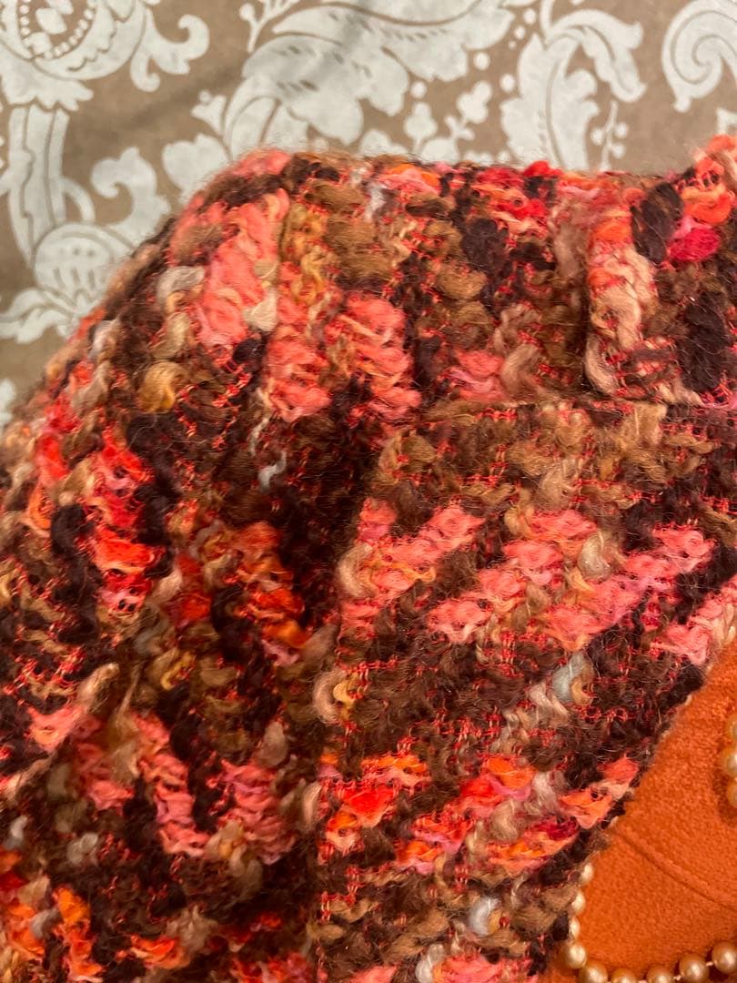 RENA LANGE 華やかなツイードジャケット　42 ￼クリスマスパーティ